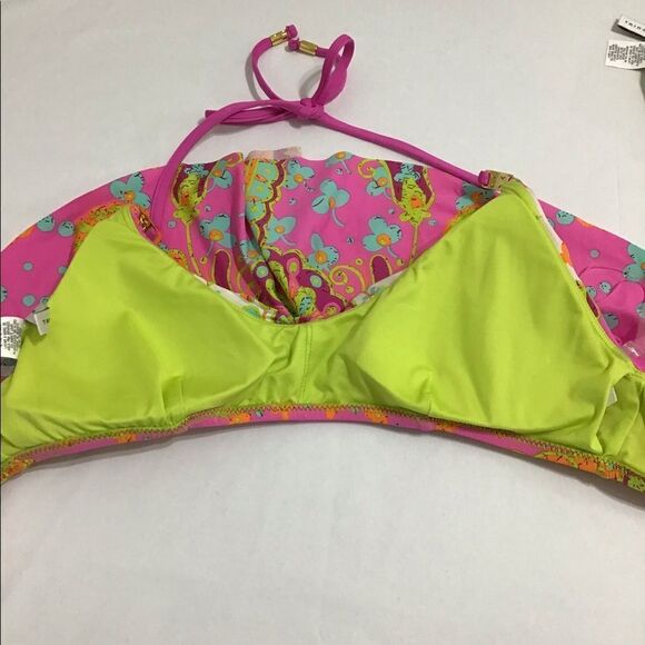 Trina Turk 2 Piece Bikini Swim Suit Size 12 - Picture 8 of 13